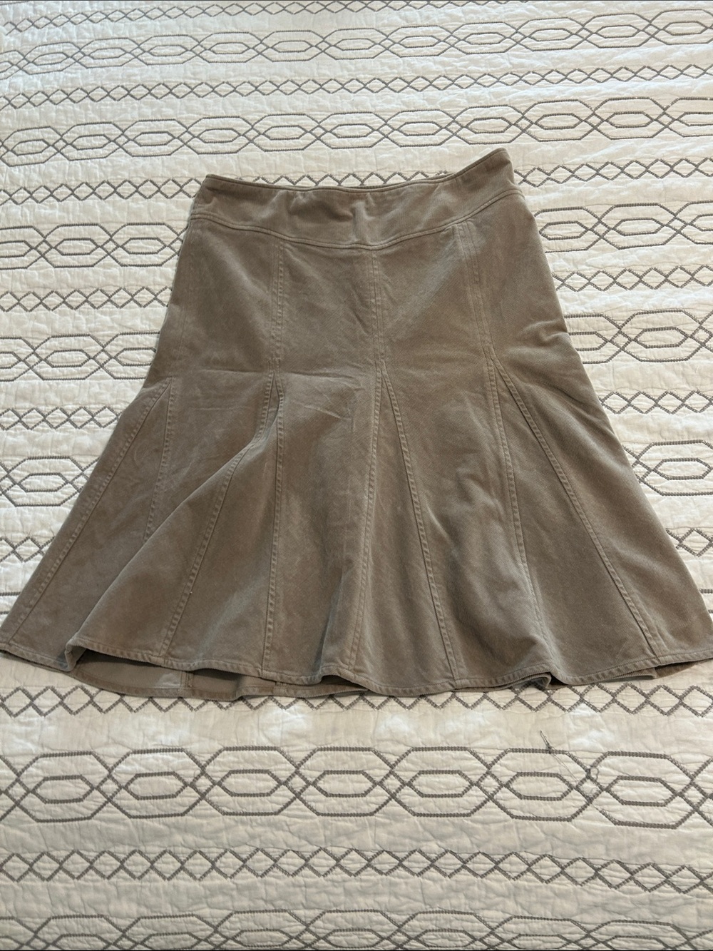 NWOT! H&M Taupe Flared Panel Skirt